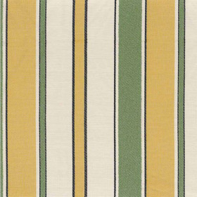 Tissu extérieur rayé Sorrente jaune vert Casamance