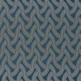 Tissu siège Cosmopolite navy Camengo