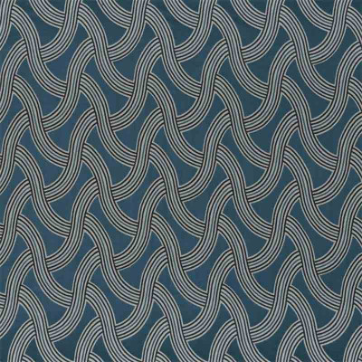 Tissu siège Cosmopolite navy Camengo