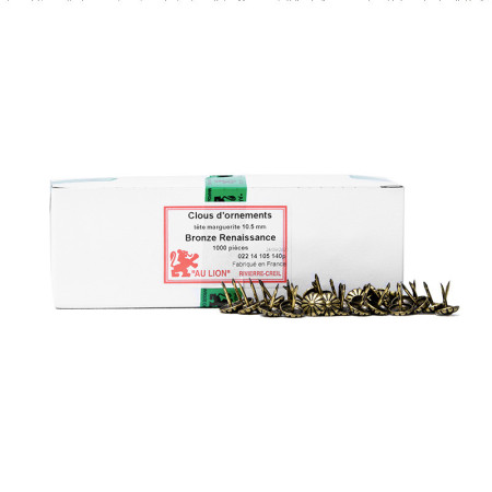 Clous De Tapissier Lentille 16 Mm - Bronze Renaissance - Lot De 105 - Neufs