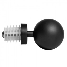 Embout boule Ø28 mm Noir Mat