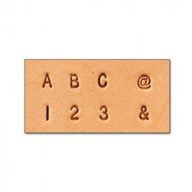 Jeu de 26 lettres alphabet et de chiffres Tandy Leather 8137-10