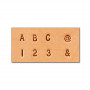 Jeu de 26 lettres alphabet et de chiffres Tandy Leather 8137-10