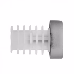 2 embouts bouchon Ø20 mm Alu Brossé
