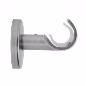 2 supports berceau Ø20 mm Alu Brossé 45 mm