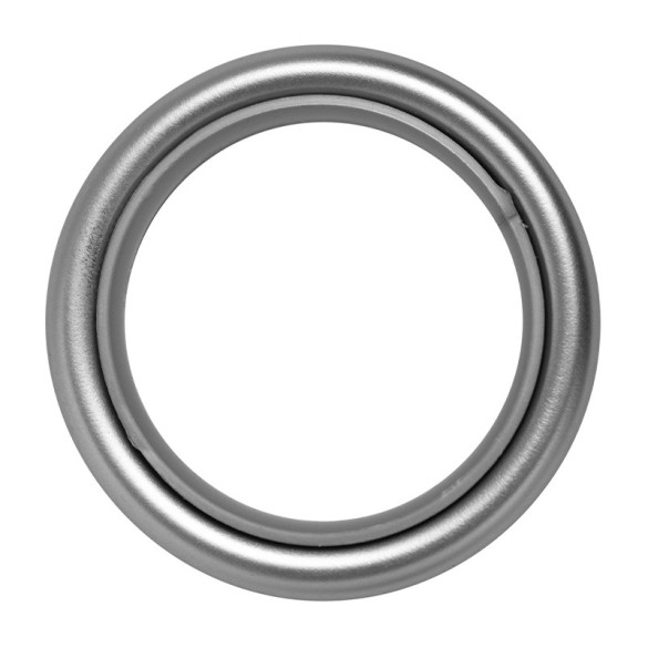 Anneau rideau avec bague silencieuse nickel mat Ø41 mm