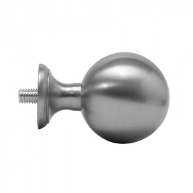 Embout boule Ø28 mm Nickel Mat