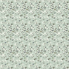 Tissu fleuri Fleur de coton amande Camengo 276 cm