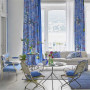 Tissu végétal istoriato cobalt Designers Guild