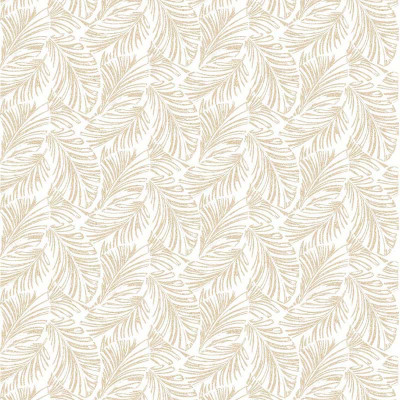 Tissu fleuri Vivace nacre Camengo