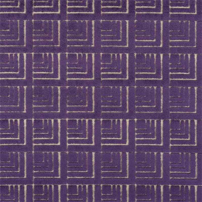 Tissu velours Frith violet Designers Guild