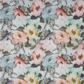 Tissu fleuri Amelia seashell Prestigious Textiles