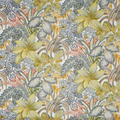 Tissu fleuri Canopy amber Prestigious Textiles