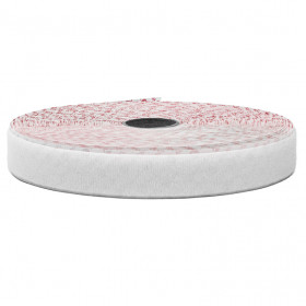 Velcro® adhésif blanc PS30 - partie velours - 25mm x 25m