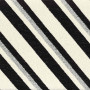 Tissu bouclette rayé Slalom noir Casamance