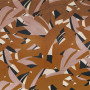 Tissu velours végétal Astelia terracotta Casamance