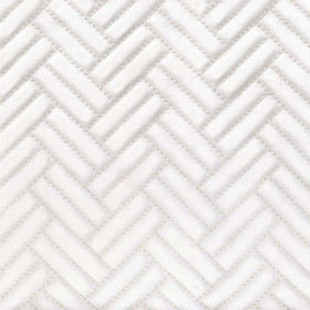 Tissu satin matelassé Trust blanc pétale Casamance 278 cm