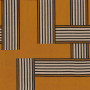 Tissu jacquard géométrique Bau ambre Casamance