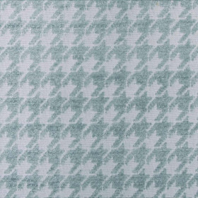 Tissu pied de poule Boston gris bleu Froca