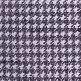 Tissu pied de poule Boston gris de violet Froca