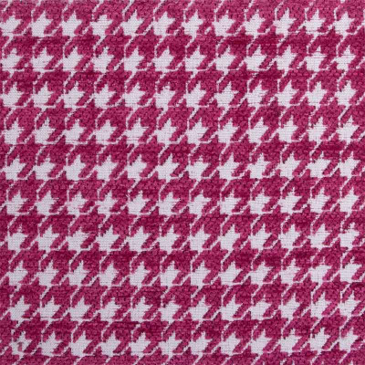 Tissu pied de poule Boston fuchsia Froca