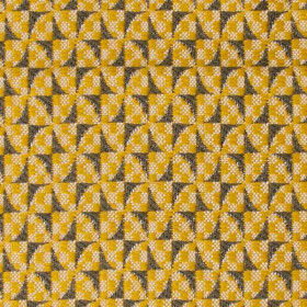 Tissu géométrique Vico kaki/jaune 8 Froca