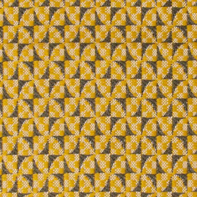 Tissu géométrique Vico kaki/jaune 8 Froca