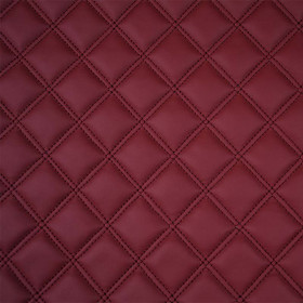 Simili cuir matelassé Carat marsala Casal