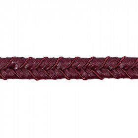 Double tresse imitation cuir 8 mm bordeaux 6201.0.624 PIDF