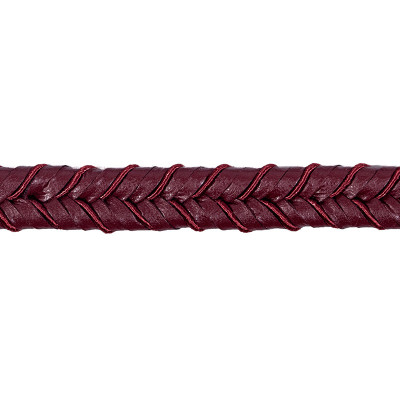 Double tresse imitation cuir 8 mm bordeaux 6201.0.624 PIDF