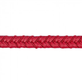 Double tresse imitation cuir 8 mm rouge 6201.0.625 PIDF