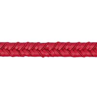 Double tresse imitation cuir 8 mm rouge 6201.0.625 PIDF