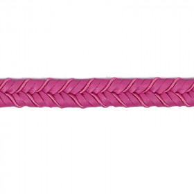 Double tresse imitation cuir 8 mm fuchsia 6201.0.626 PIDF