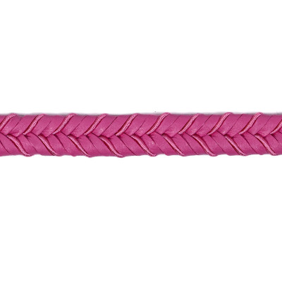 Double tresse imitation cuir 8 mm fuchsia 6201.0.626 PIDF