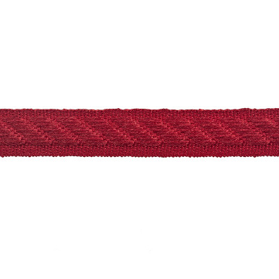 Galon tapissier torsadé rouge 14 mm