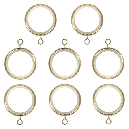 Lot De 4 Cannes à Rideaux Clips Et Crochets – Laiton Ancien, Finition Acier Plaqué