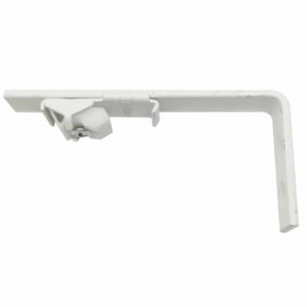 20 supports muraux Smart Klick 10 cm pour rail rideau DS - CS - KS - Blanc