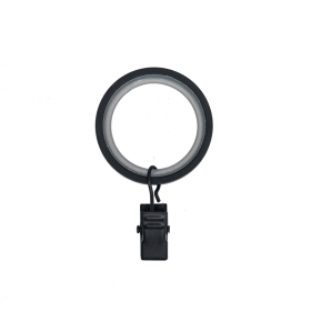 10 anneaux pince rideaux Ø30x40 mm noir mat