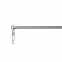 Lance rideau sur mesure gris Ø8mm aluminium 30 cm à 190 cm