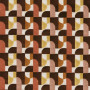 Tissu velours géométrique Marcel ambre blush Casamance
