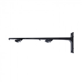 15 supports muraux double Smart Klick aluminium 20 cm pour rail rideau DS - CS - KS - Noir