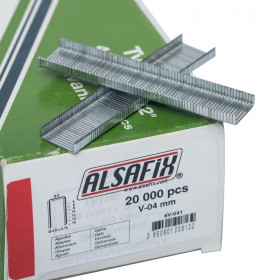 Boite de 20 000 agrafes ALSAFIX type V - 4 mm