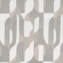 Voilage géométrique Ethere gris sable Casamance 312 cm