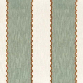 Tissu à rayures Agave celadon Casamance