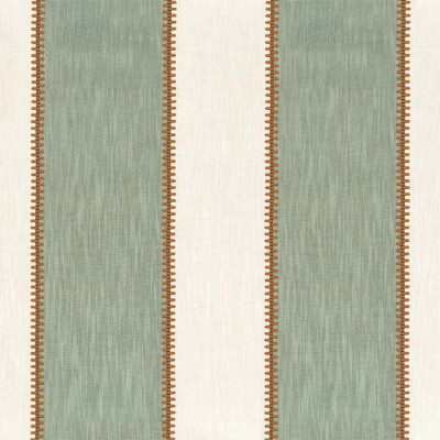 Tissu à rayures Agave celadon Casamance