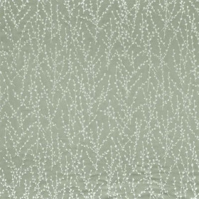 Tissu jacquard Brindille vert de gris Camengo