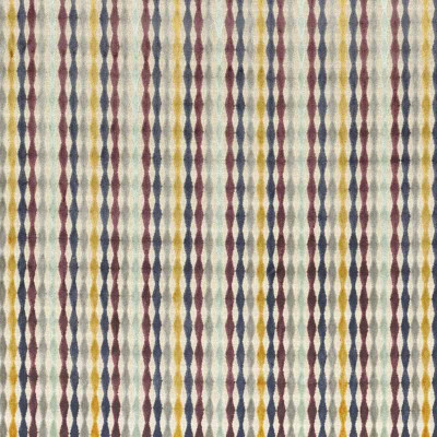 Tissu jacquard velours Babille aubergine Camengo