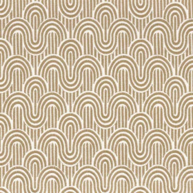 Tissu géométrique Adagio ocre Camengo