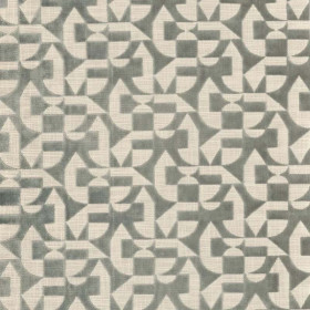 Tissu jacquard velours Lonato givre Camengo