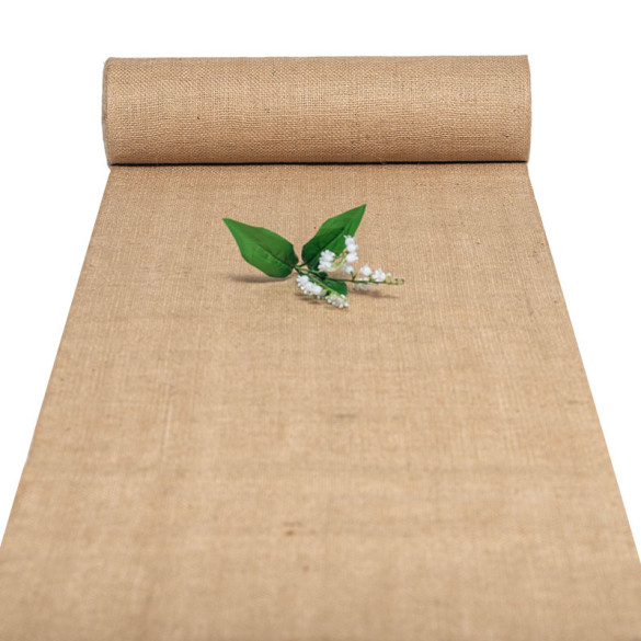 Toile De Jute Naturelle 100x160 Cm - 280 G/m² - Pour Couture, Décoration Maison, Chemin De Table, Jardin - 10